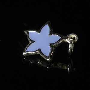 Colgante flor lila Plata 925