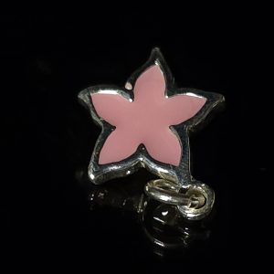 Colgante flor rosa Plata 925