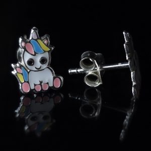 Pendientes unicornio Plata 925