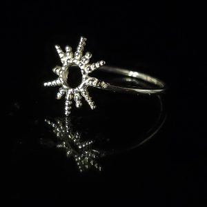 Anillo sol bolitas Plata 925