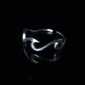 Anillo olas abierto Plata 925