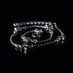 Pulsera estrellas rosa Plata 925