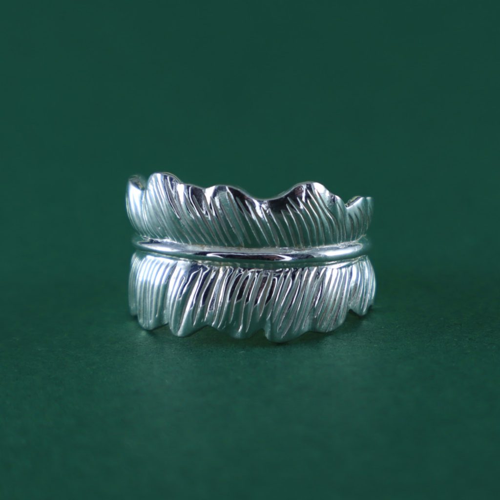Anillo hoja de palma