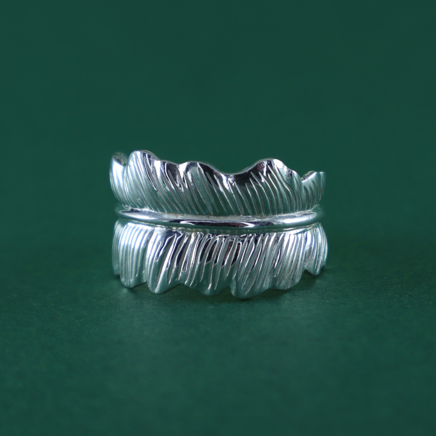 Anillo hoja de palma