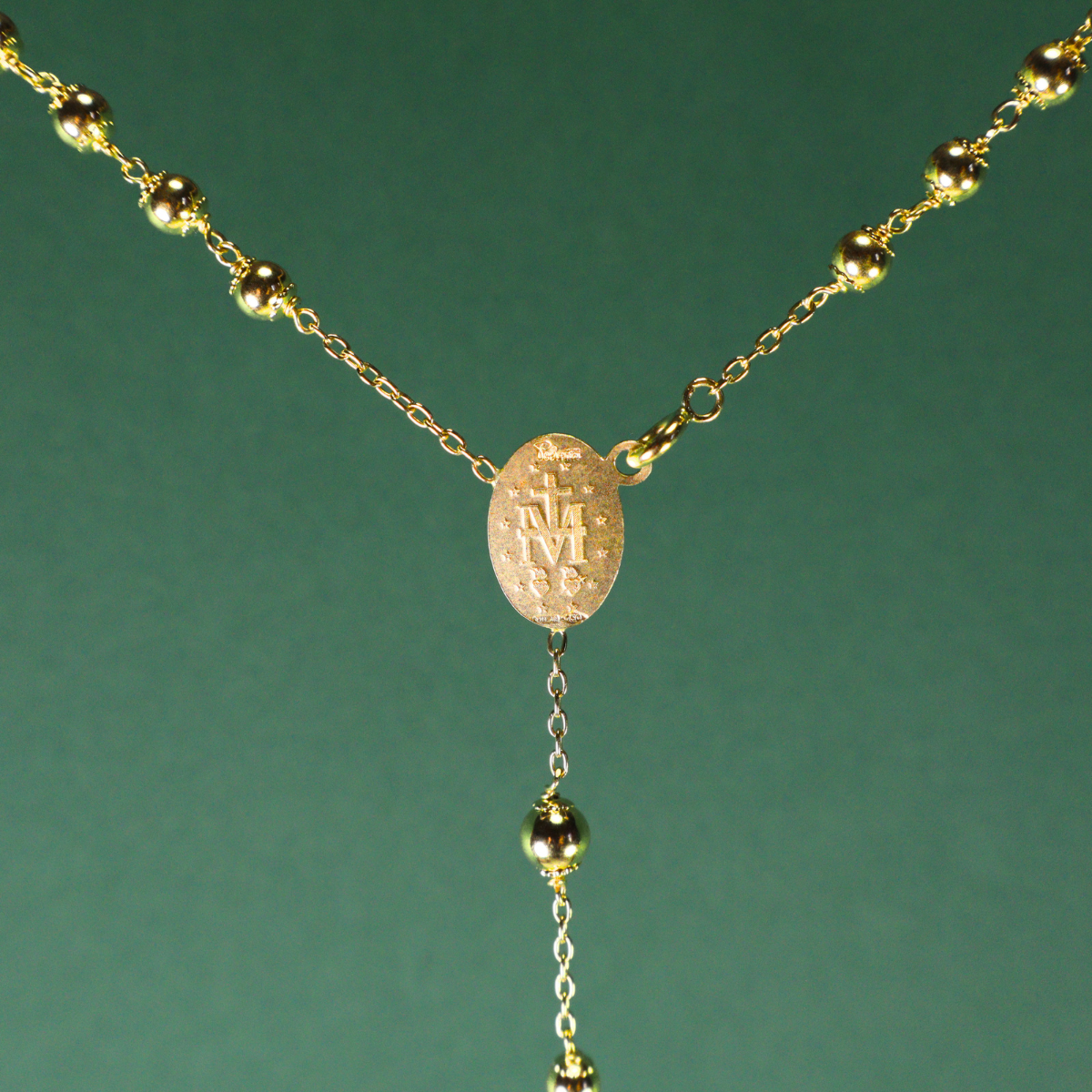 Rosario de oro 18K – 65 cm - Imagen 3
