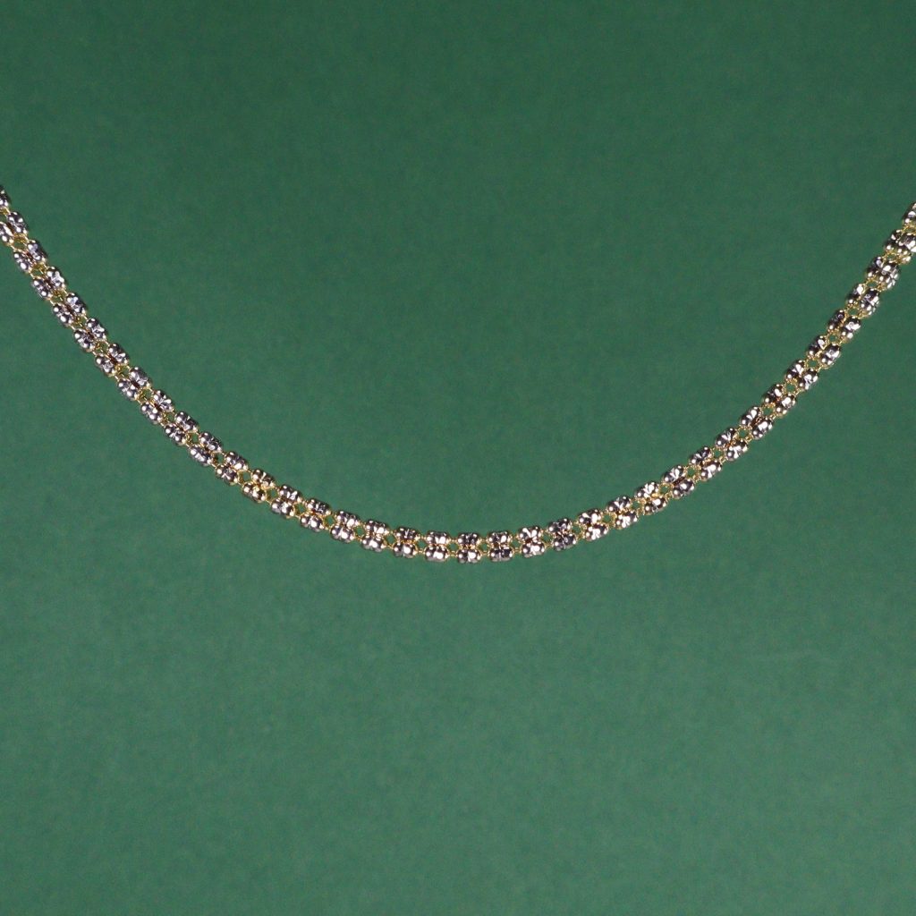 Cadena Ice dual 18K