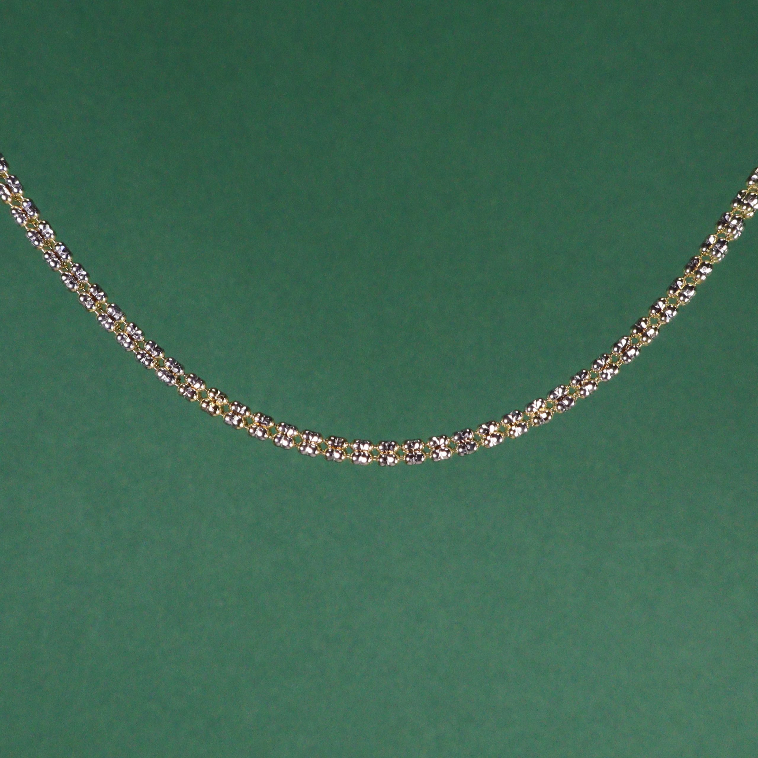 Cadena Ice dual 18K