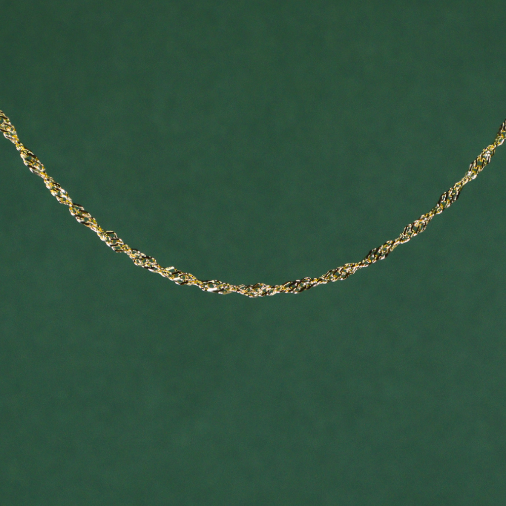 Cadena Trenzada Clásica 18K