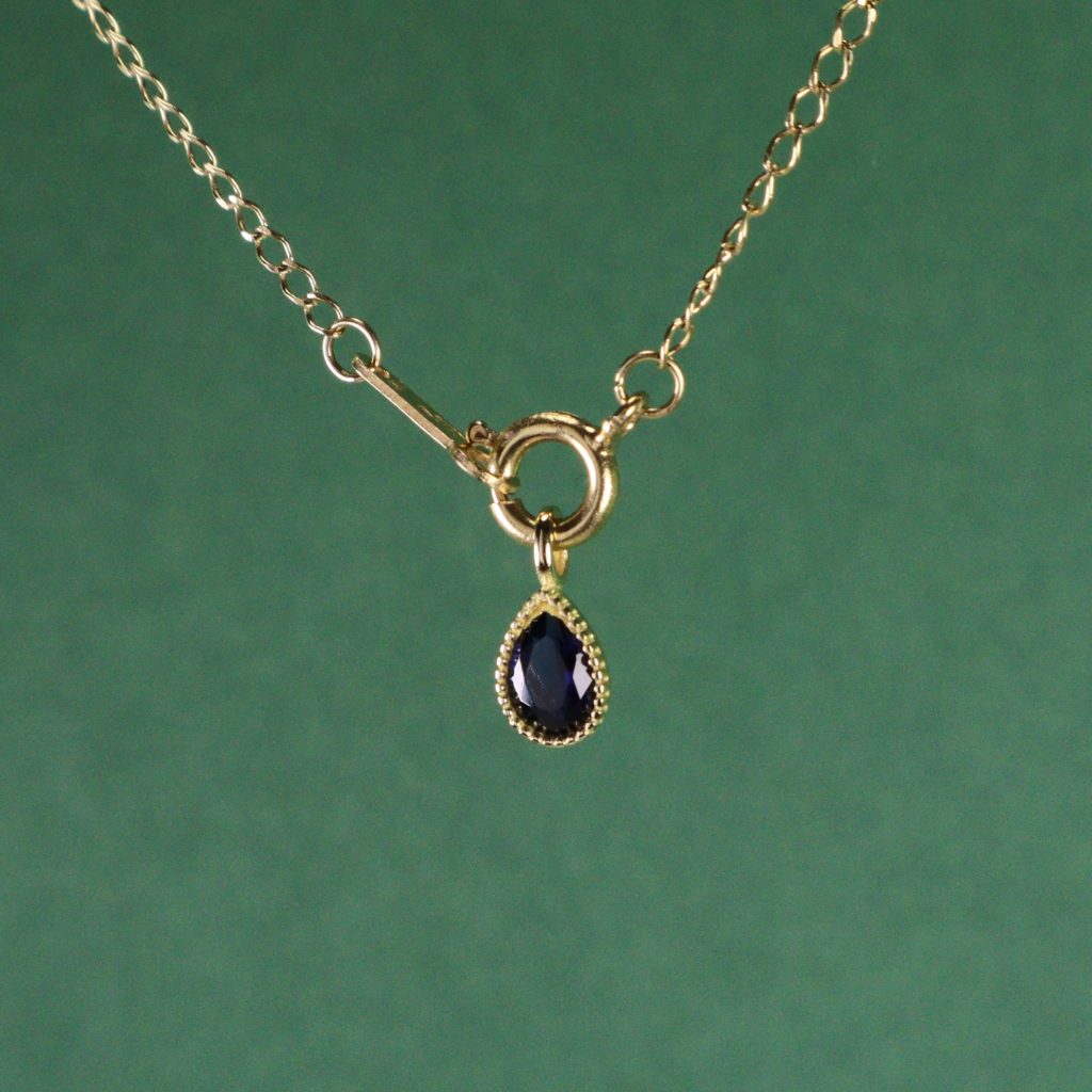 Colgante Gota Zafiro