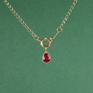 Colgante Gota Rubí