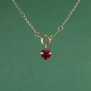 Colgante Corazón Rubí
