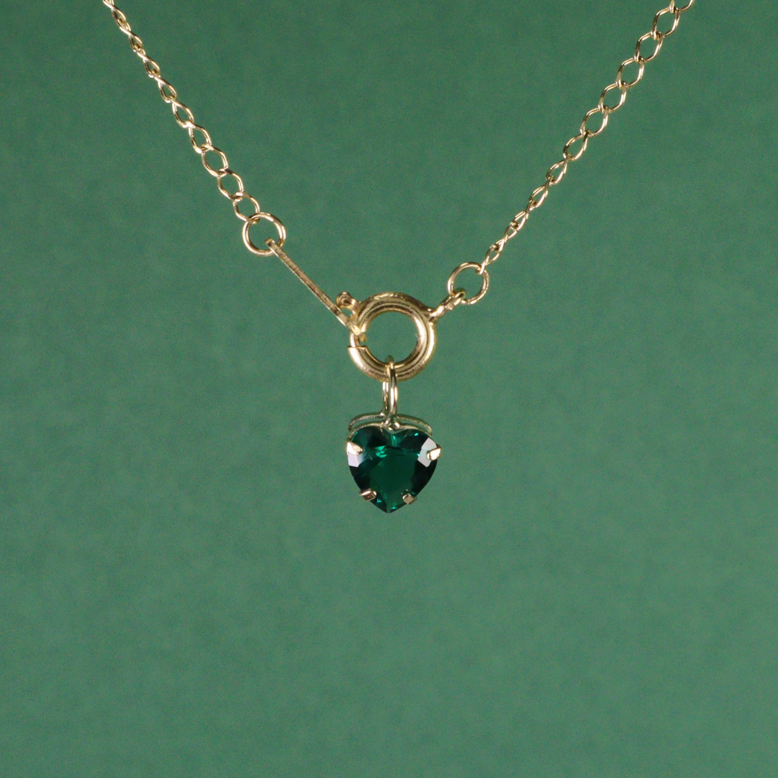 Colgante Corazón Esmeralda