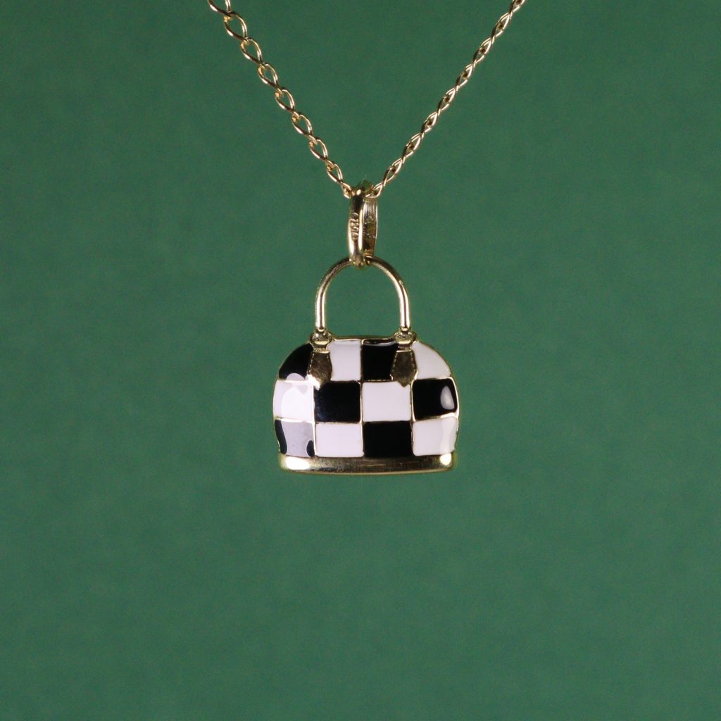 Colgante Mini Bag Chess
